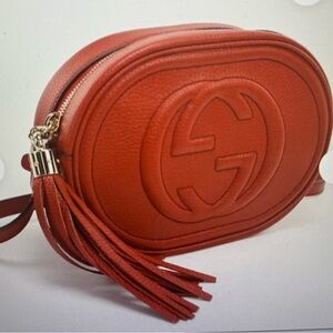 Gucci‎ Red Soho Disco Crossbody Bag, NWT, dust cover & shopping bag